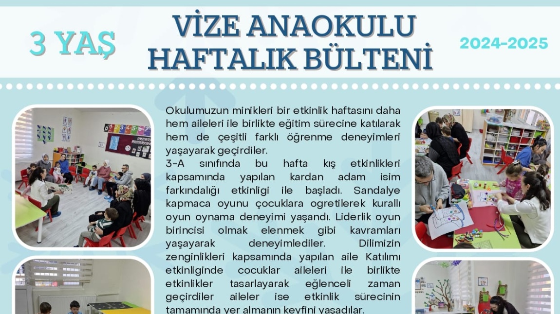 HAFTALIK OKUL BÜLTENİMİZ